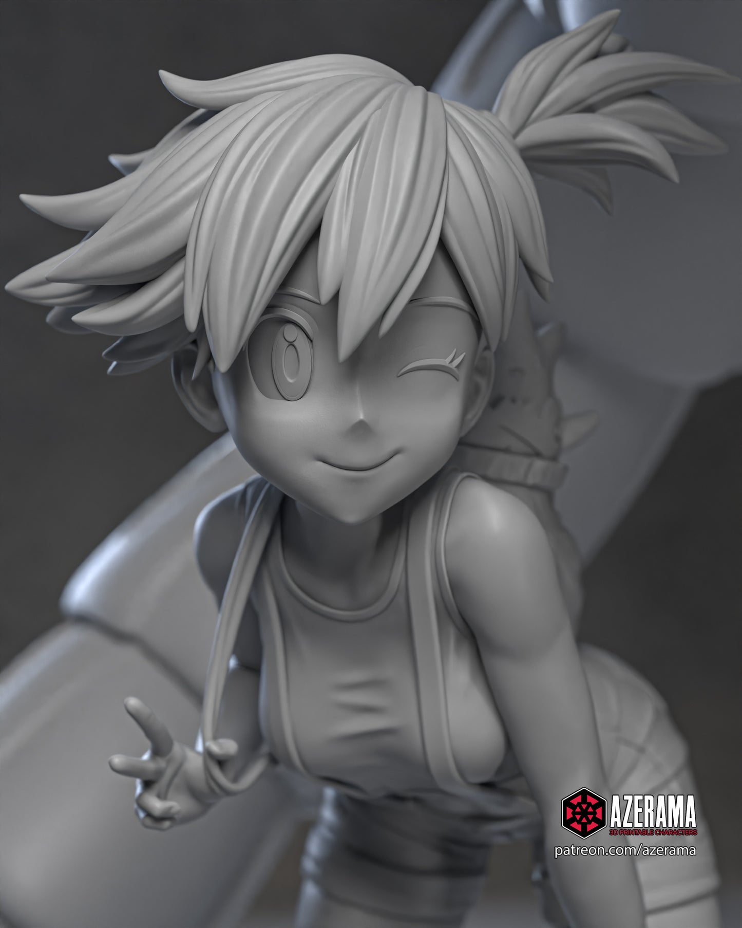 Misty - Unassembled and Unpainted Garage Kit - Model Designed by Azerama