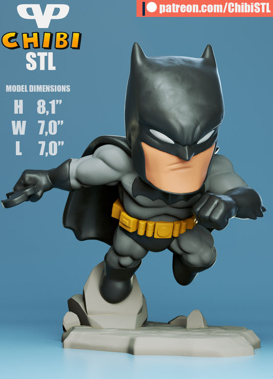 Batman - Unassembled and Unpainted Garage Kit - Model Designed by ChibiSTL
