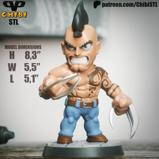 Daken - Unassembled and Unpainted Garage Kit - Model Designed by ChibiSTL