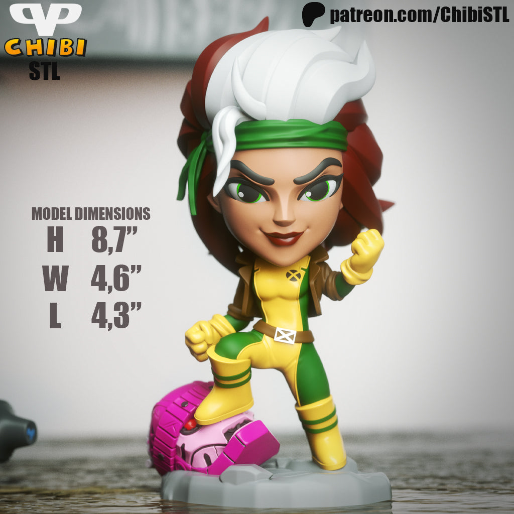 Rogue - Unassembled and Unpainted Garage Kit - Model Designed by Chibi STL