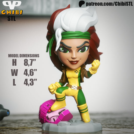Rogue - Unassembled and Unpainted Garage Kit - Model Designed by Chibi STL