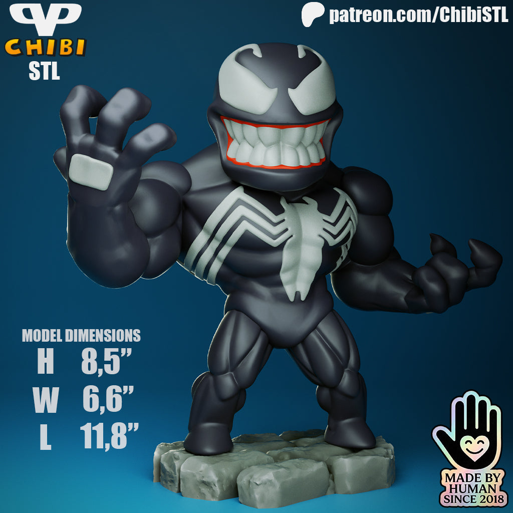Venom - Unassembled and Unpainted Garage Kit - Model Designed by ChibiSTL