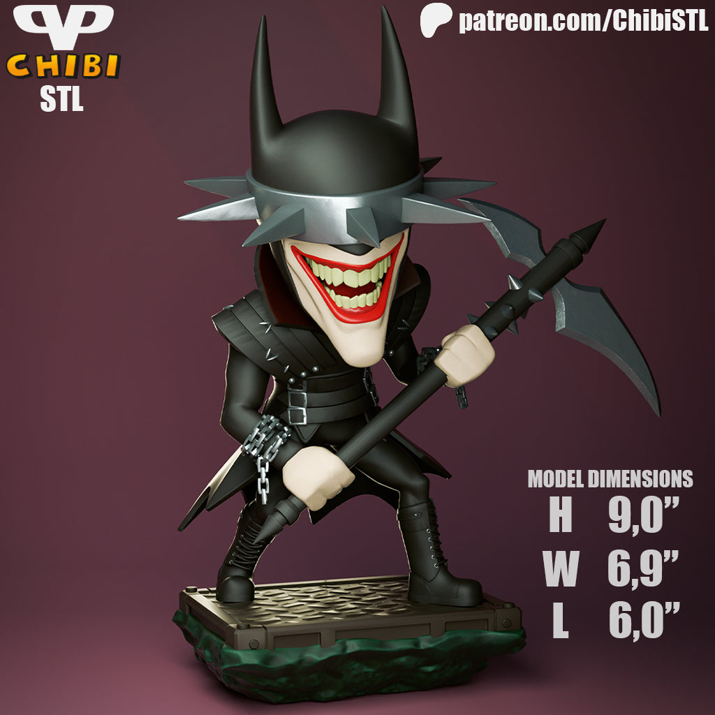 Batman Who Laughs - Unassembled and Unpainted Garage Kit - Model Designed by ChibiSTL