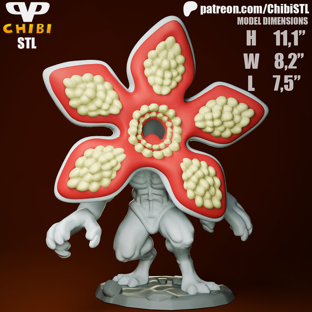 Demogorgon - Unassembled and Unpainted Garage Kit - Model Designed by ChibiSTL