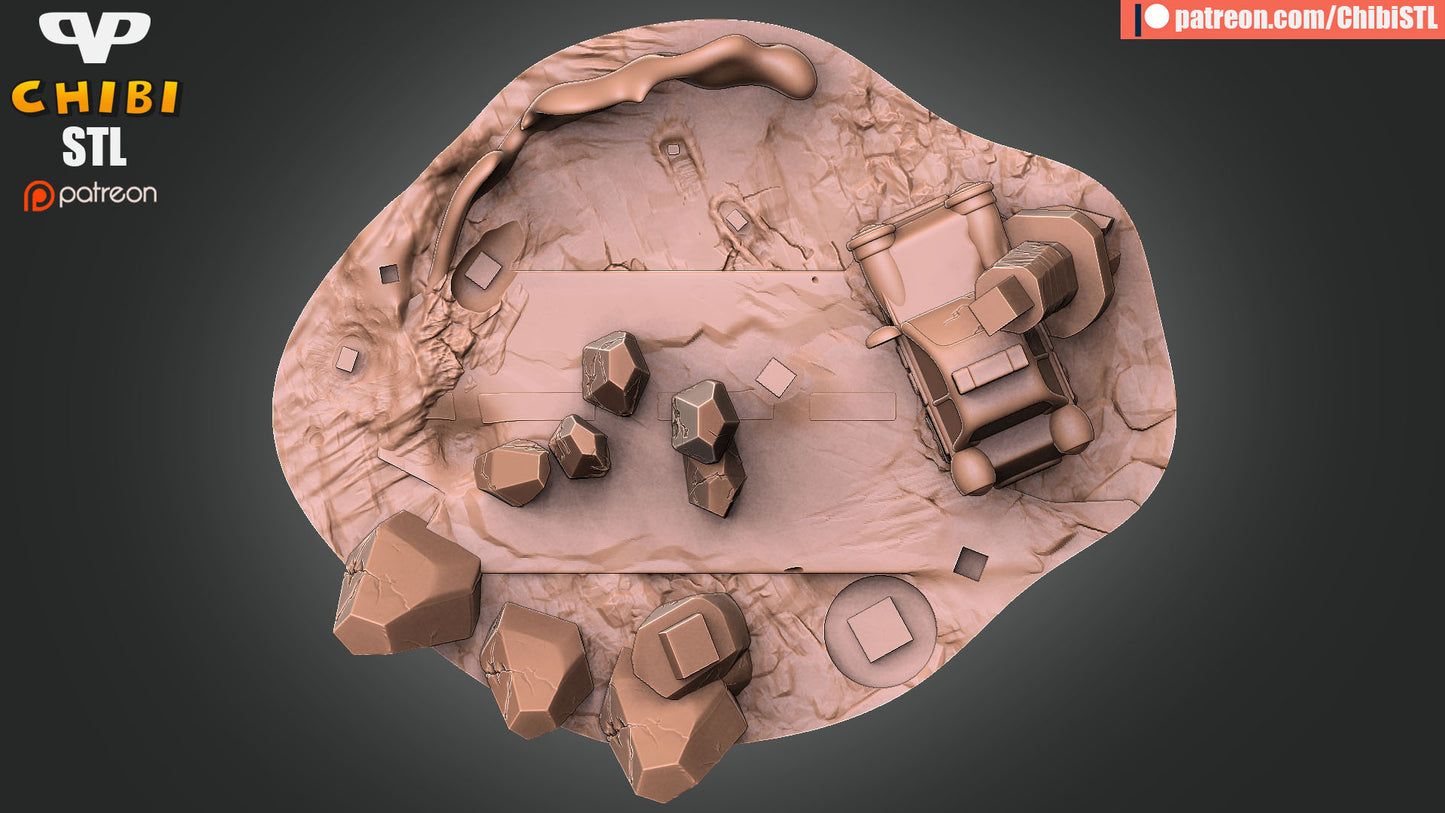 X-Men vs Sentinel Diorama - Unassembled and Unpainted Garage Kit - Model Designed by ChibiSTL