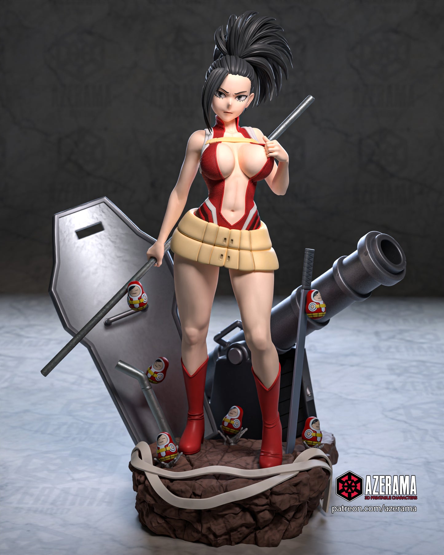 Momo - Unassembled and Unpainted Garage Kit - Model Designed by Azerama