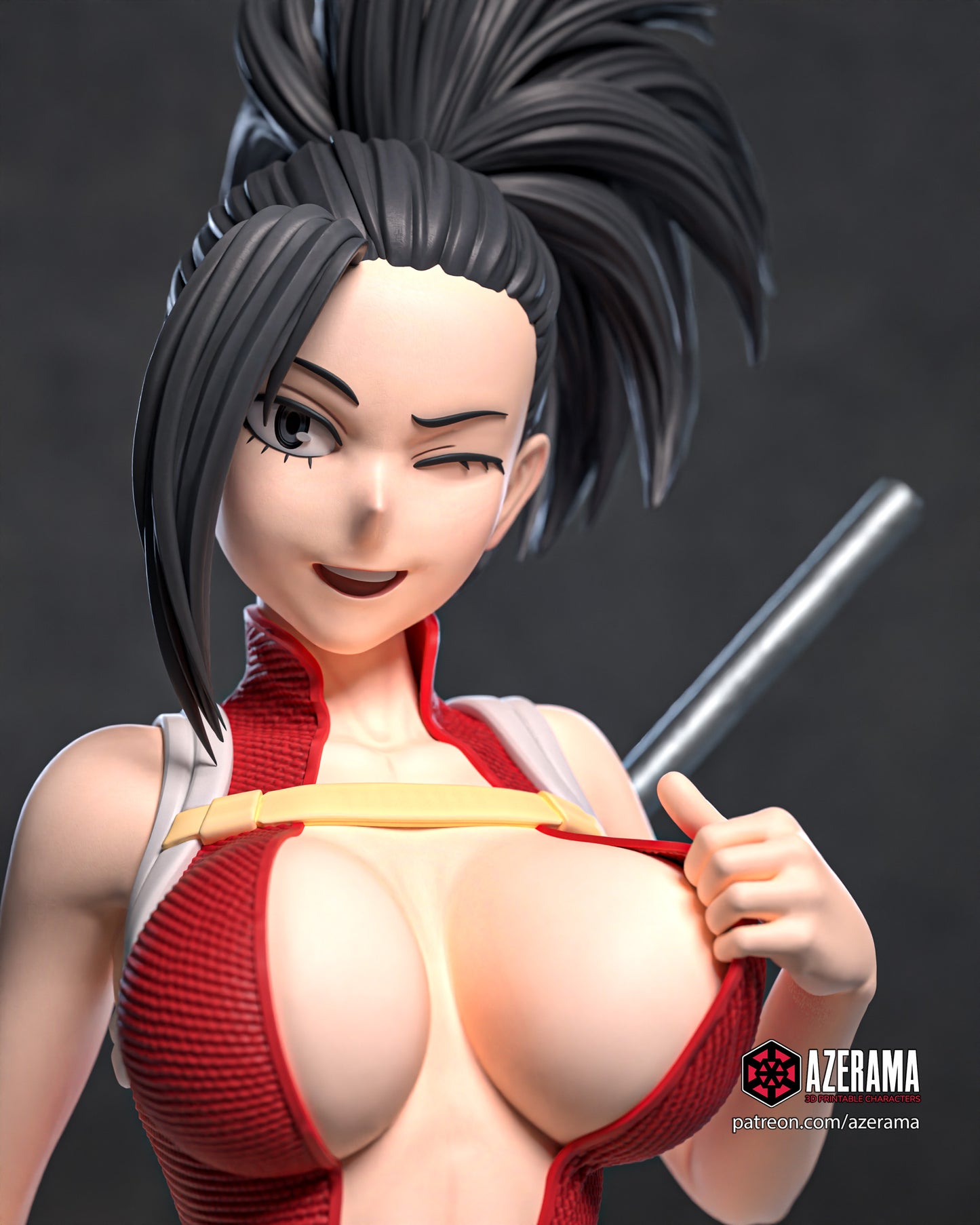 Momo - Unassembled and Unpainted Garage Kit - Model Designed by Azerama