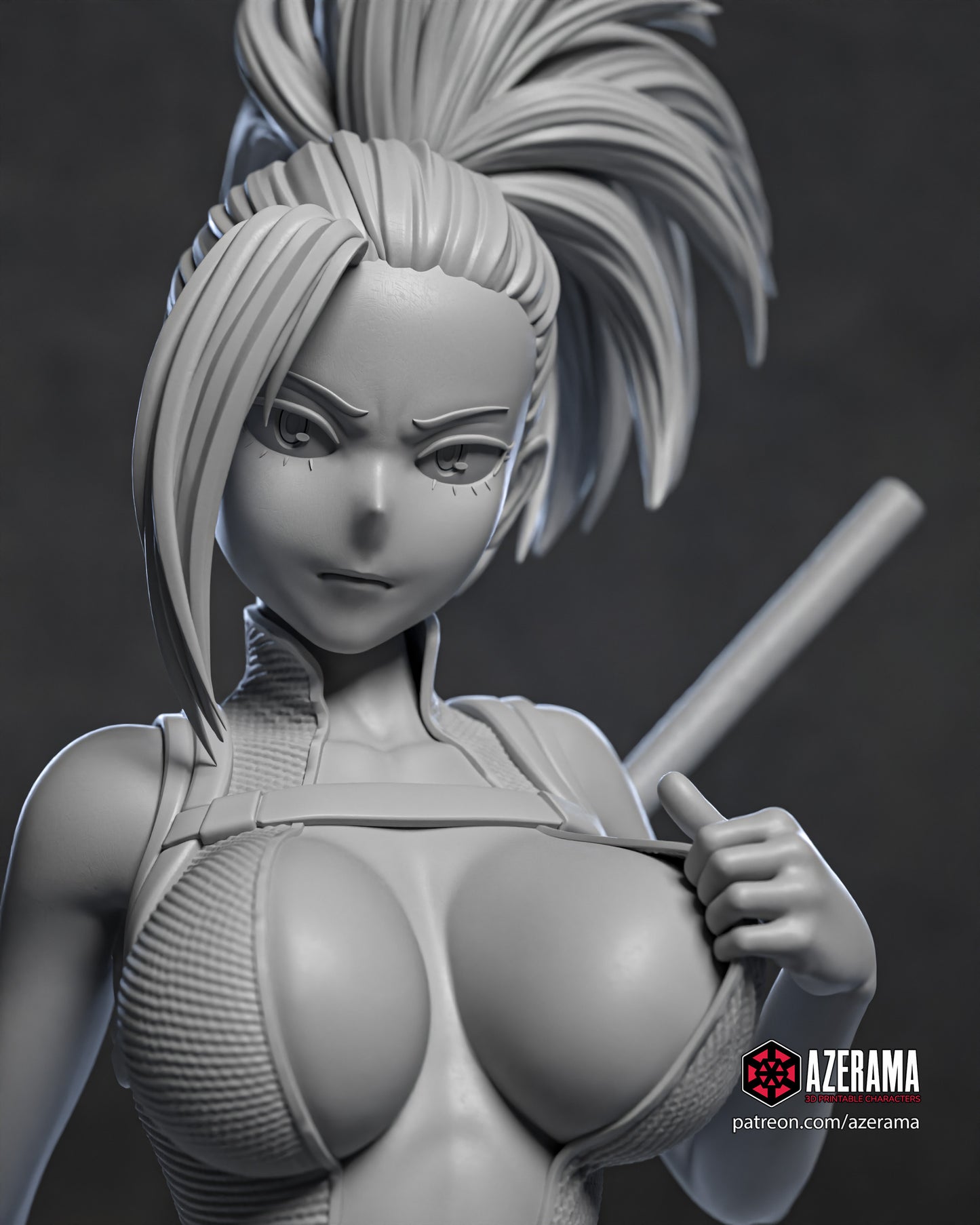 Momo - Unassembled and Unpainted Garage Kit - Model Designed by Azerama
