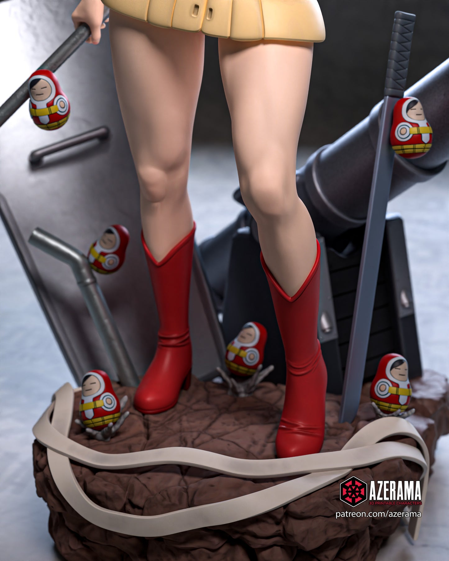 Momo - Unassembled and Unpainted Garage Kit - Model Designed by Azerama