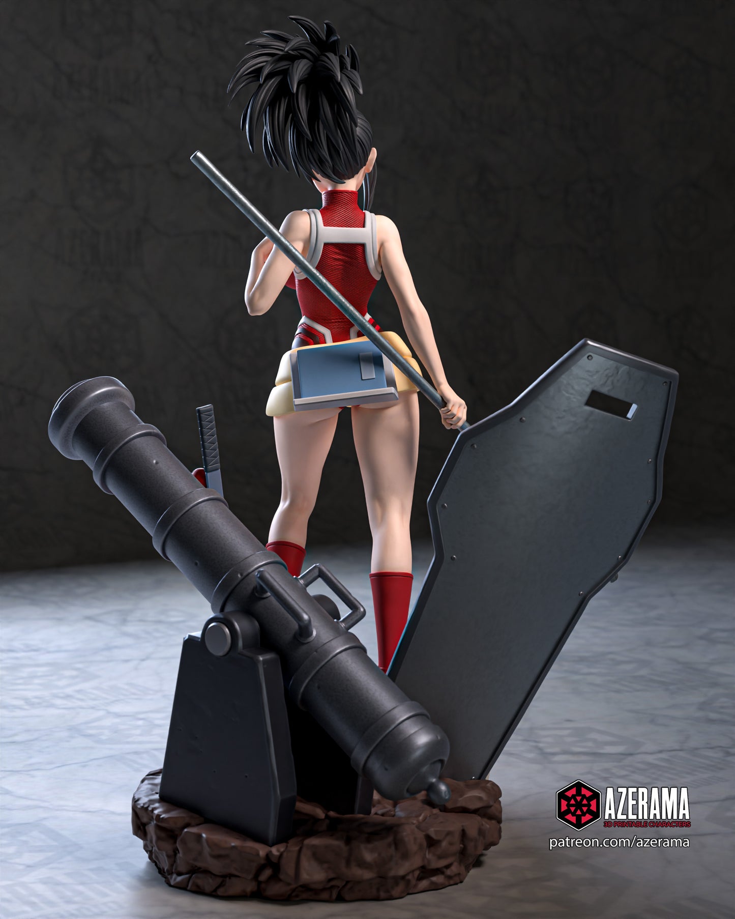 Momo - Unassembled and Unpainted Garage Kit - Model Designed by Azerama
