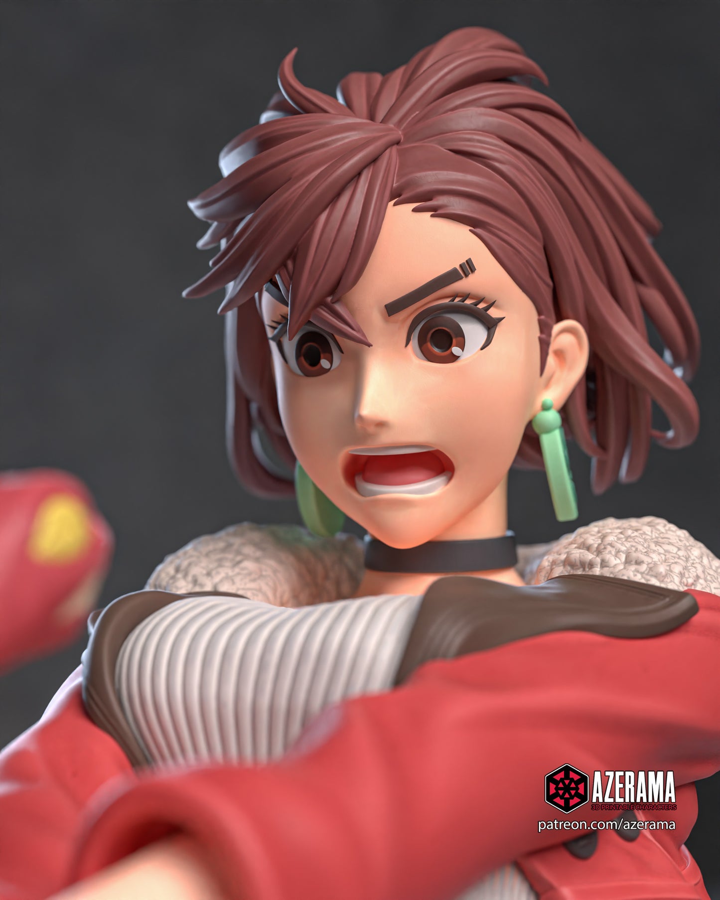 Momo and Okarun - Unassembled and Unpainted Garage Kit - Model Designed by Azerama