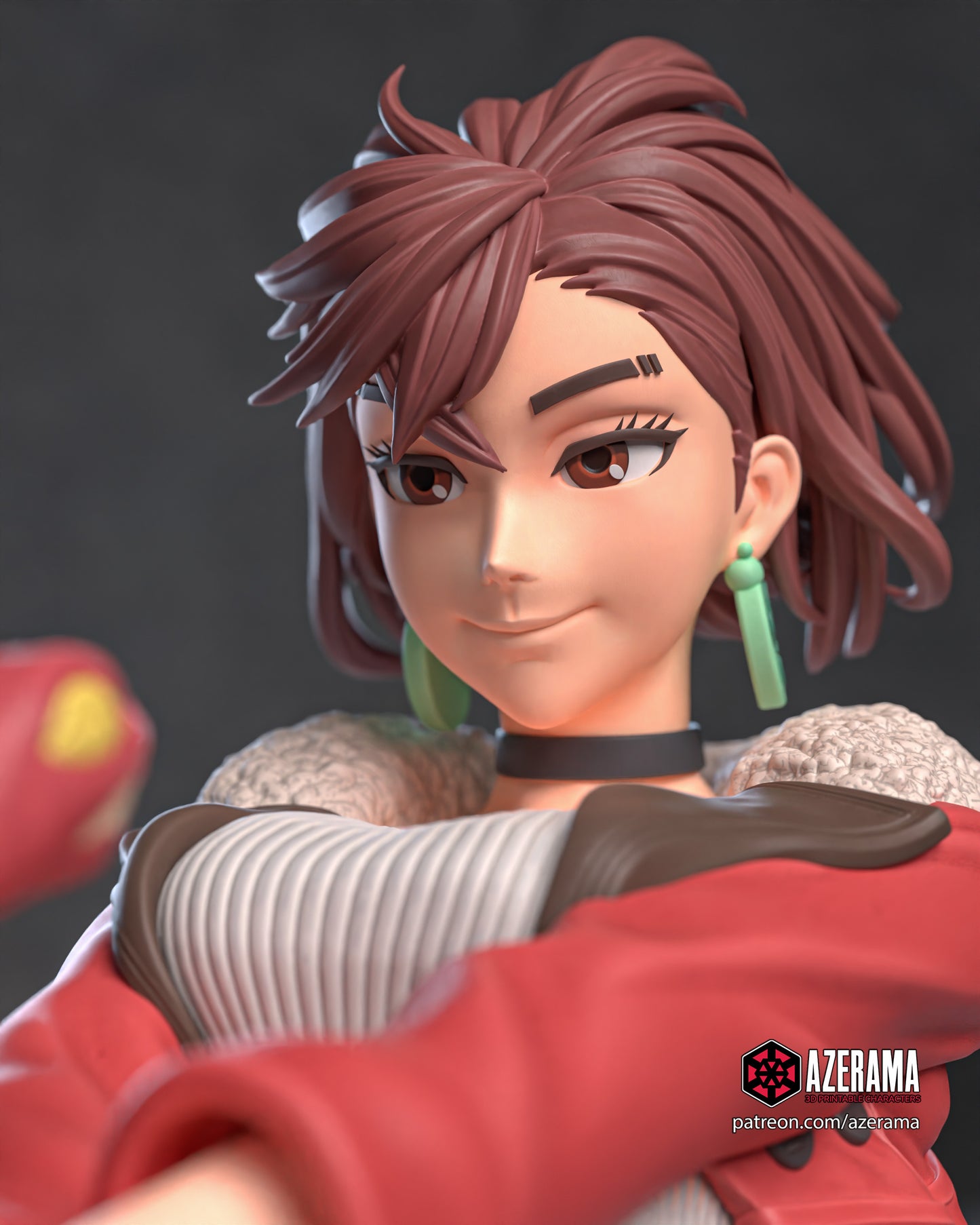 Momo and Okarun - Unassembled and Unpainted Garage Kit - Model Designed by Azerama