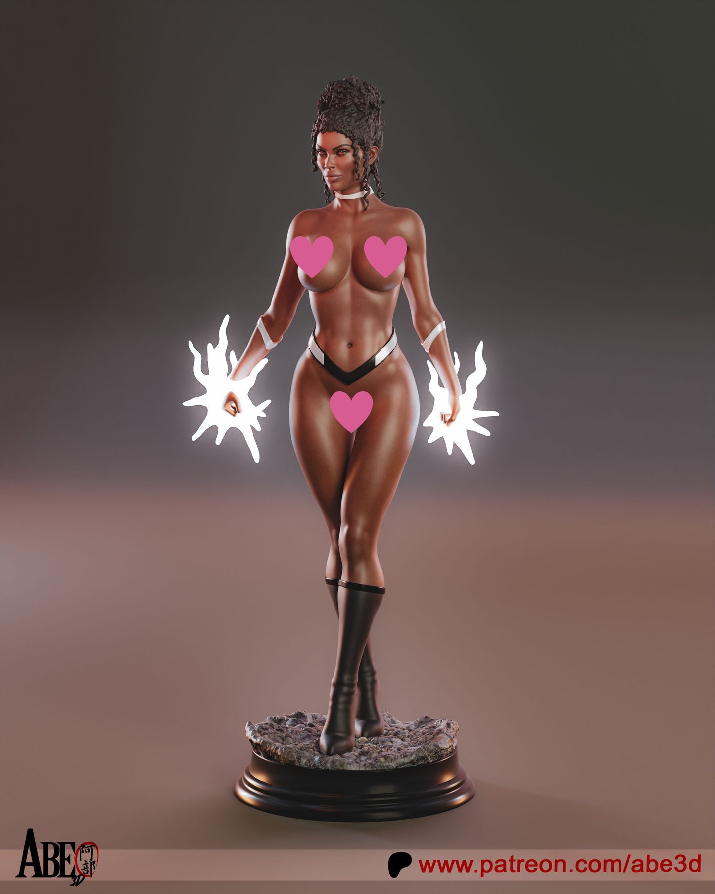 Monica NSFW - Unassembled and Unpainted Garage Kit - Model Designed by Abe3d