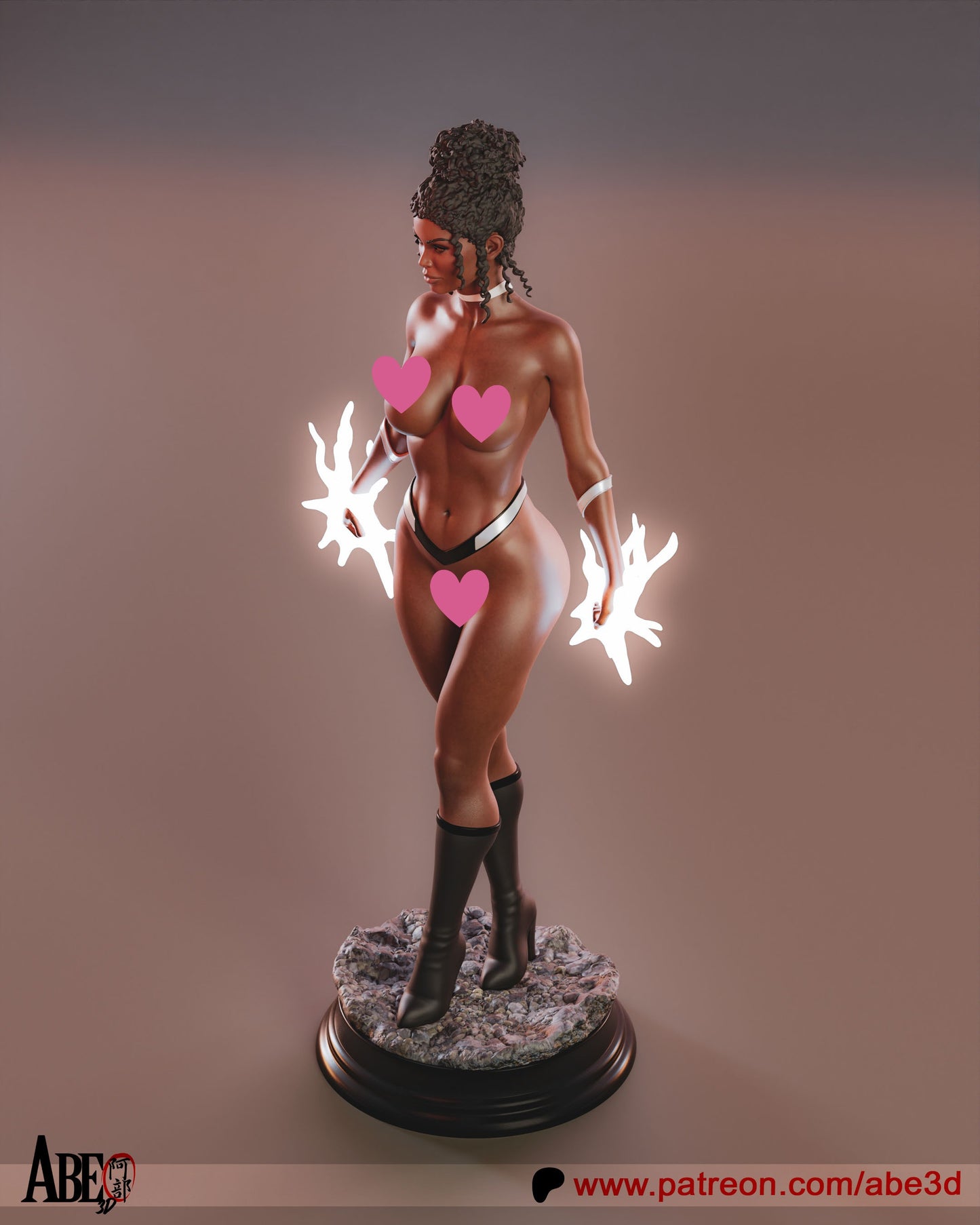 Monica NSFW - Unassembled and Unpainted Garage Kit - Model Designed by Abe3d