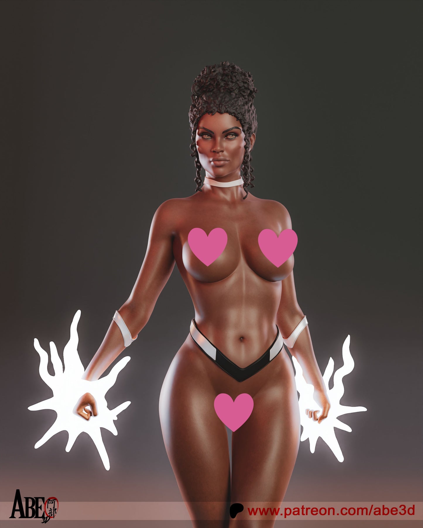 Monica NSFW - Unassembled and Unpainted Garage Kit - Model Designed by Abe3d