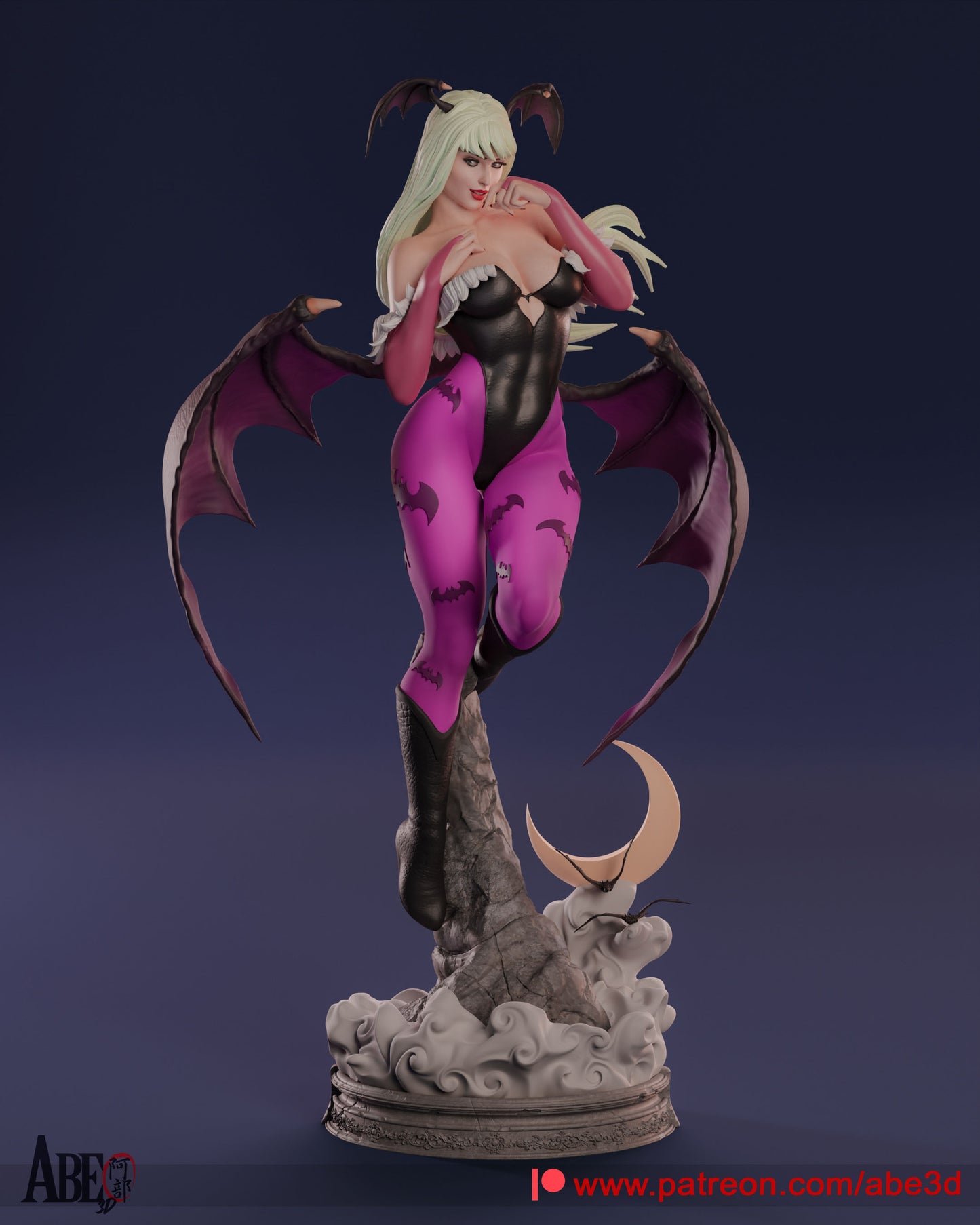Morrigan - Unassembled and Unpainted Garage Kit - Model Designed by Abe3d