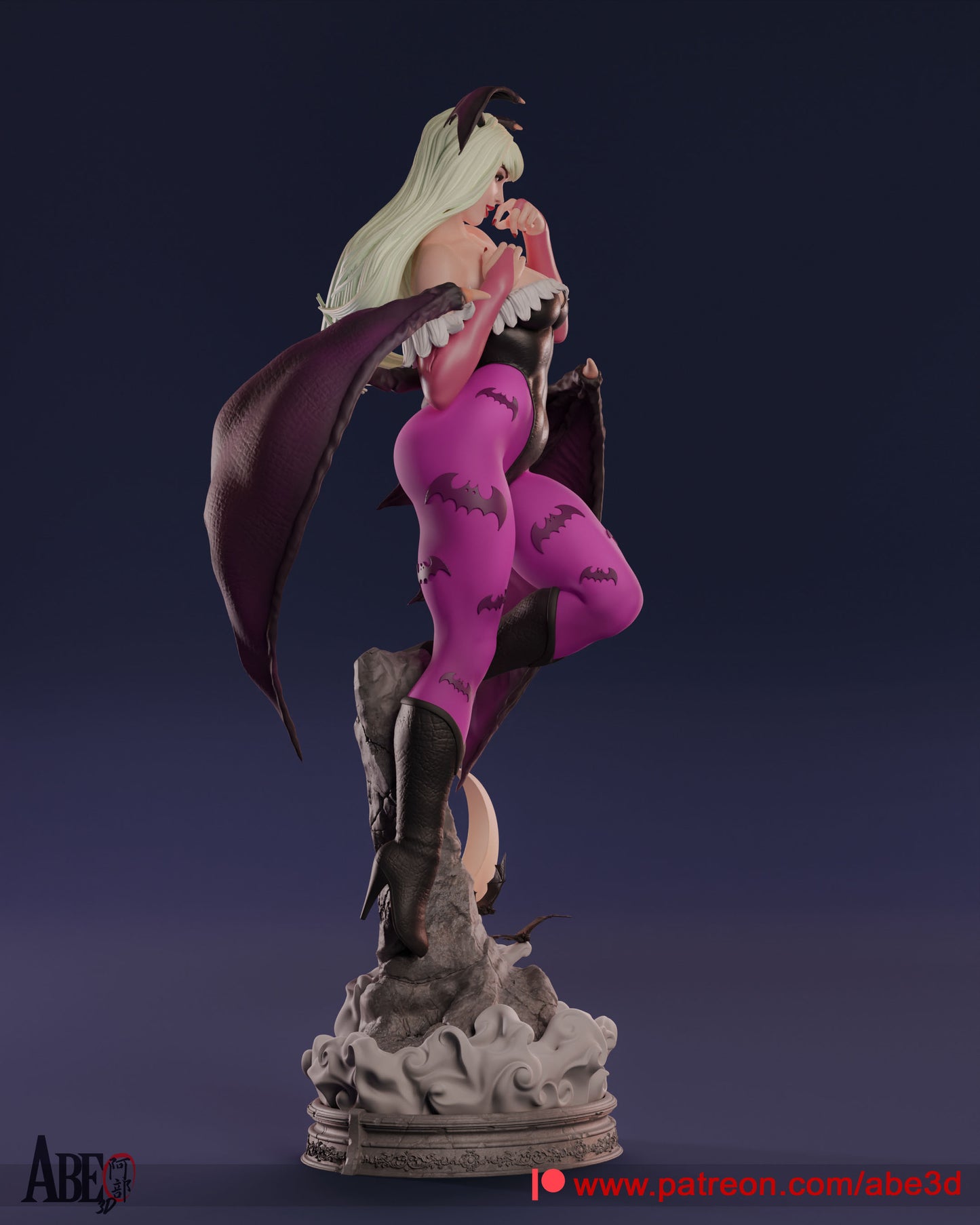 Morrigan - Unassembled and Unpainted Garage Kit - Model Designed by Abe3d