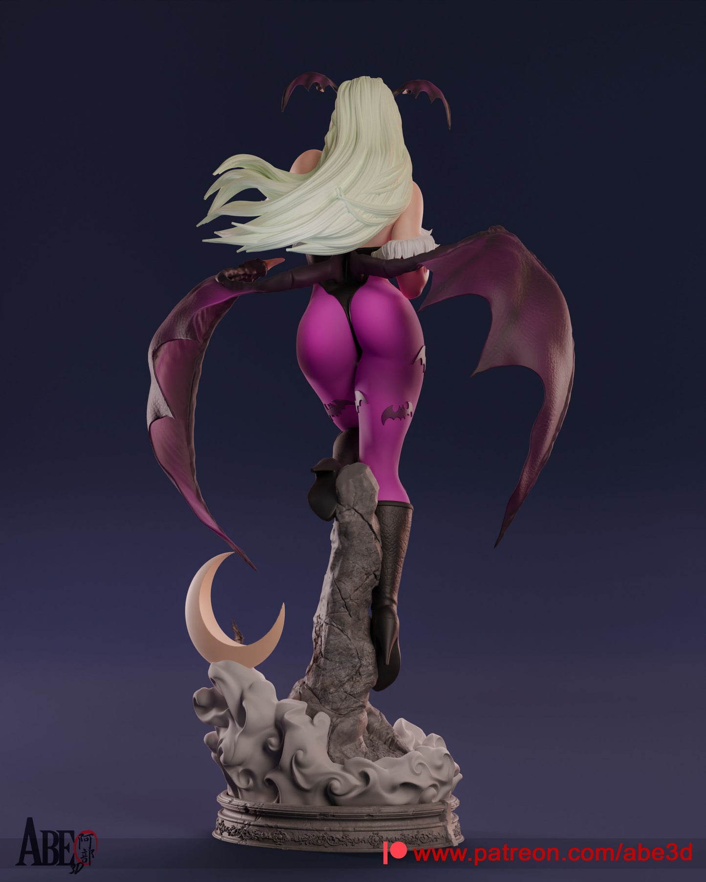 Morrigan - Unassembled and Unpainted Garage Kit - Model Designed by Abe3d