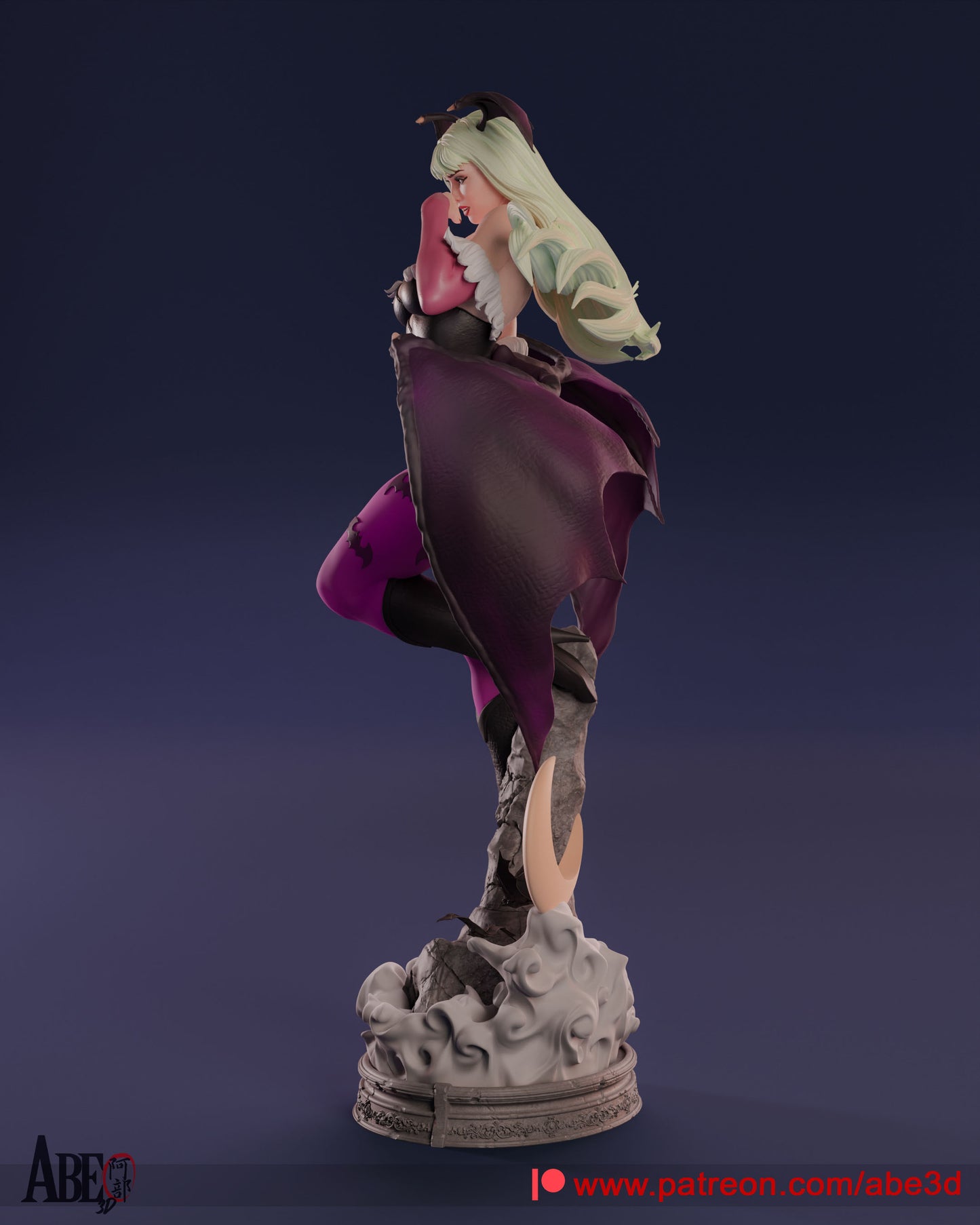 Morrigan - Unassembled and Unpainted Garage Kit - Model Designed by Abe3d