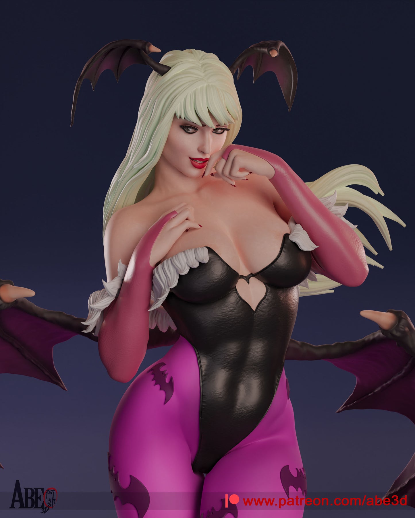 Morrigan - Unassembled and Unpainted Garage Kit - Model Designed by Abe3d