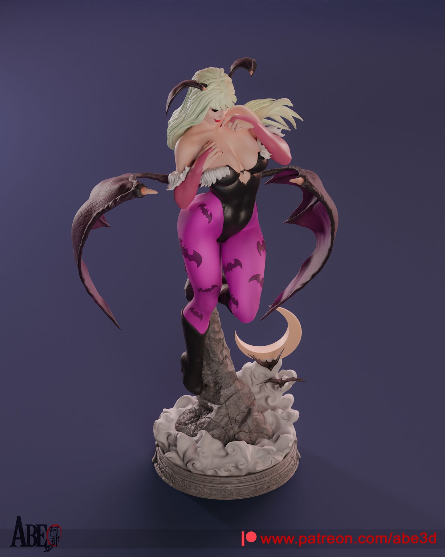 Morrigan - Unassembled and Unpainted Garage Kit - Model Designed by Abe3d