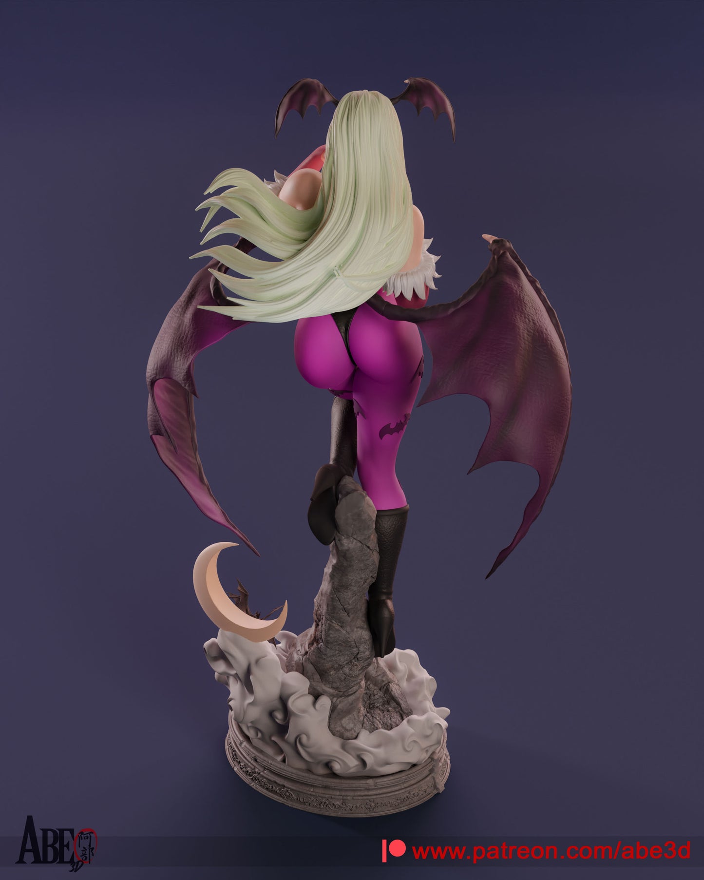 Morrigan - Unassembled and Unpainted Garage Kit - Model Designed by Abe3d