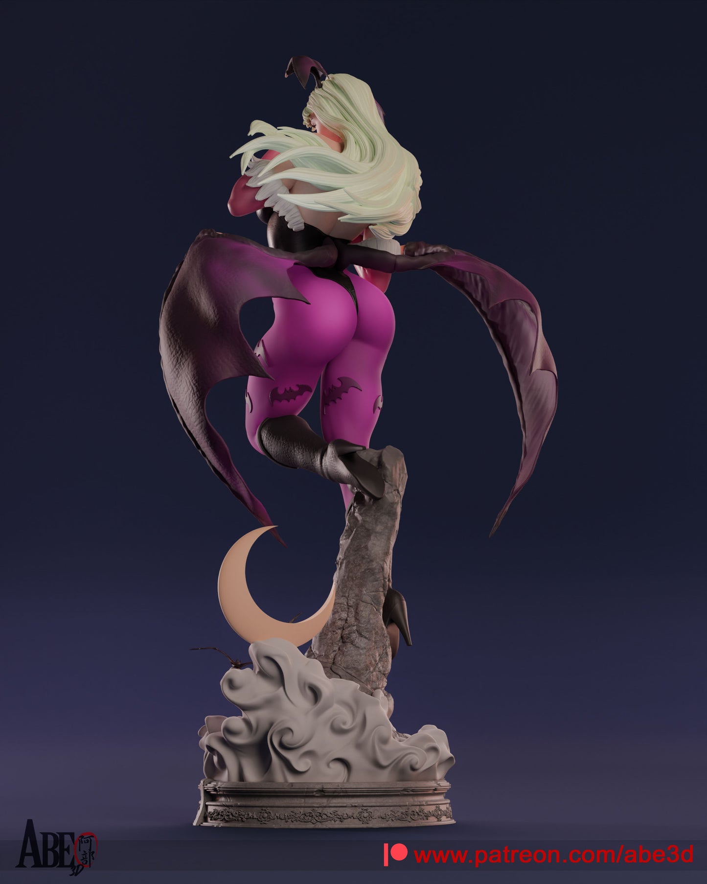 Morrigan - Unassembled and Unpainted Garage Kit - Model Designed by Abe3d