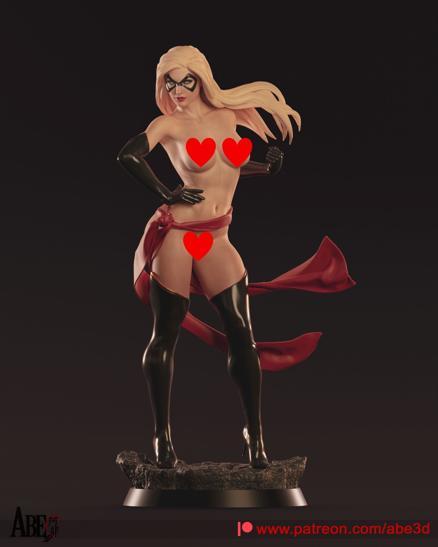 Ms Marvel NSFW - Unassembled and Unpainted Garage Kit - Model Designed by Abe3d