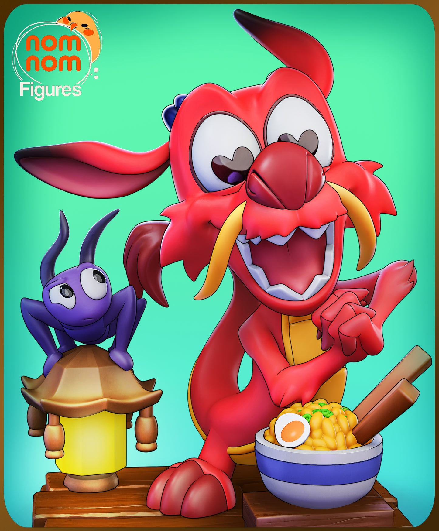 Chibi Mushu - Unassembled and Unpainted Garage Kit - Model Designed by NomNom Figures