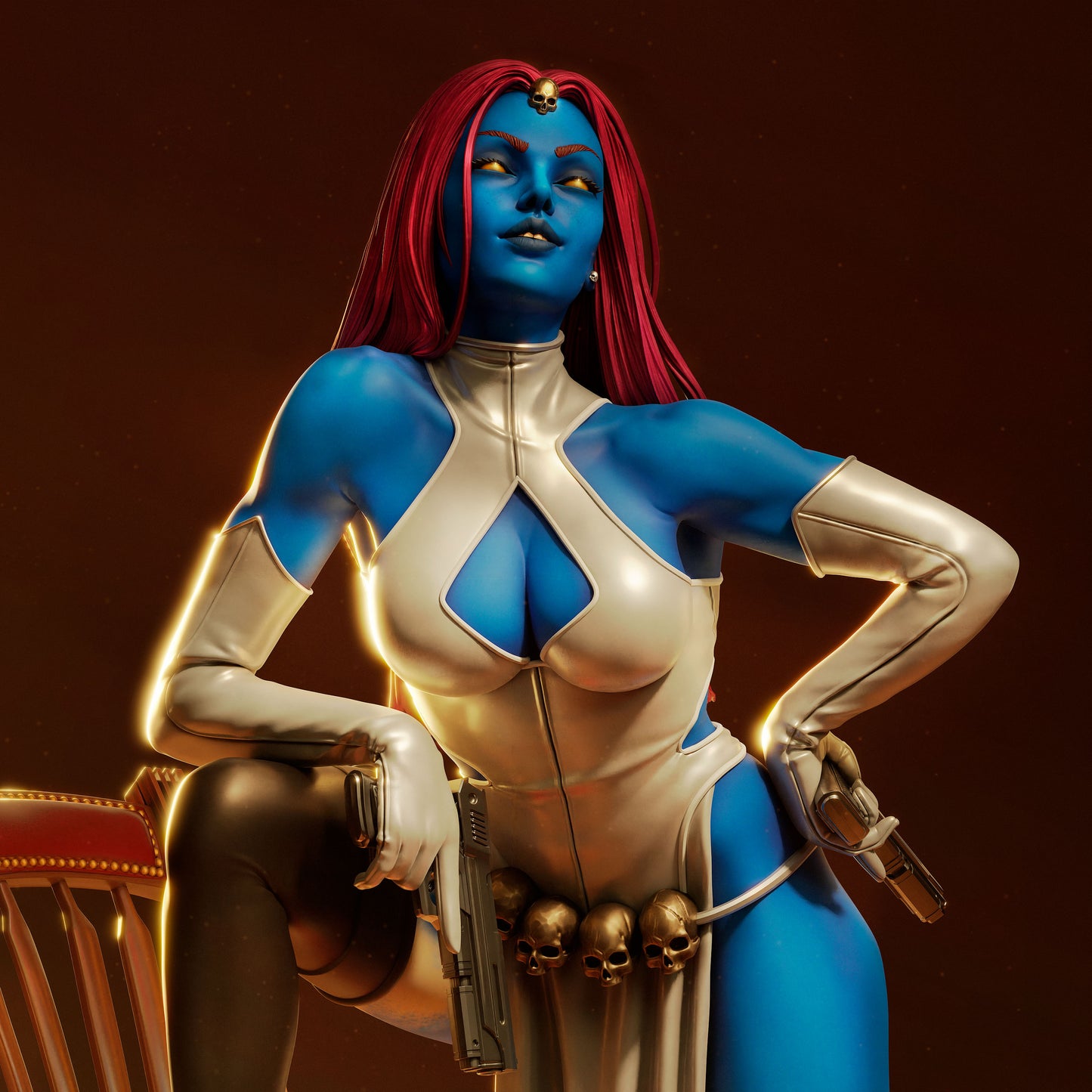 Mystique - Unassembled and Unpainted Garage Kit - Model Designed by Abe3d/DPaula3D