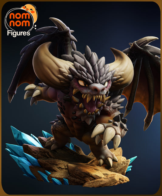 Chibi Nergigante - Unassembled and Unpainted Garage Kit - Model Designed by NomNom Figures