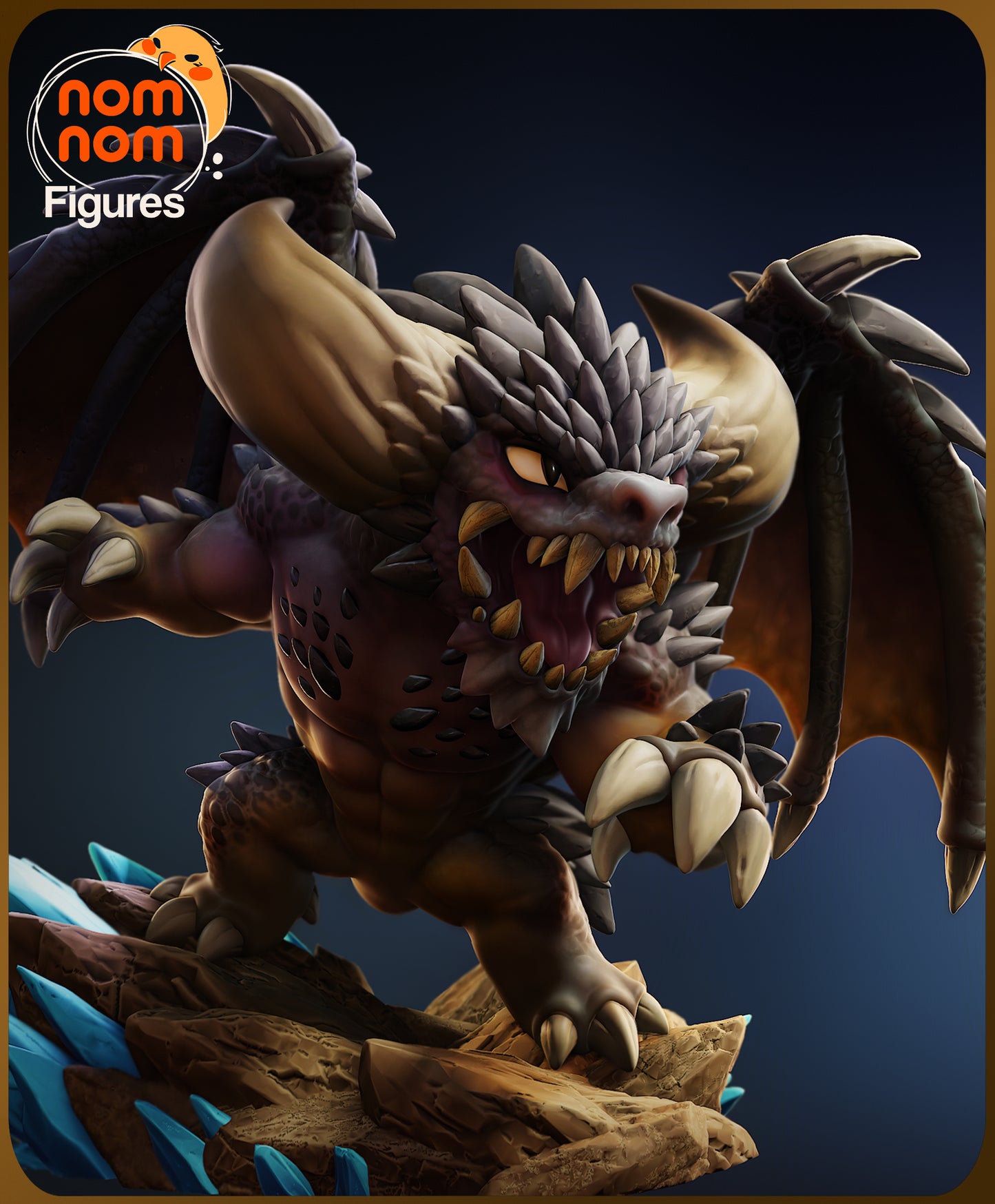 Chibi Nergigante - Unassembled and Unpainted Garage Kit - Model Designed by NomNom Figures