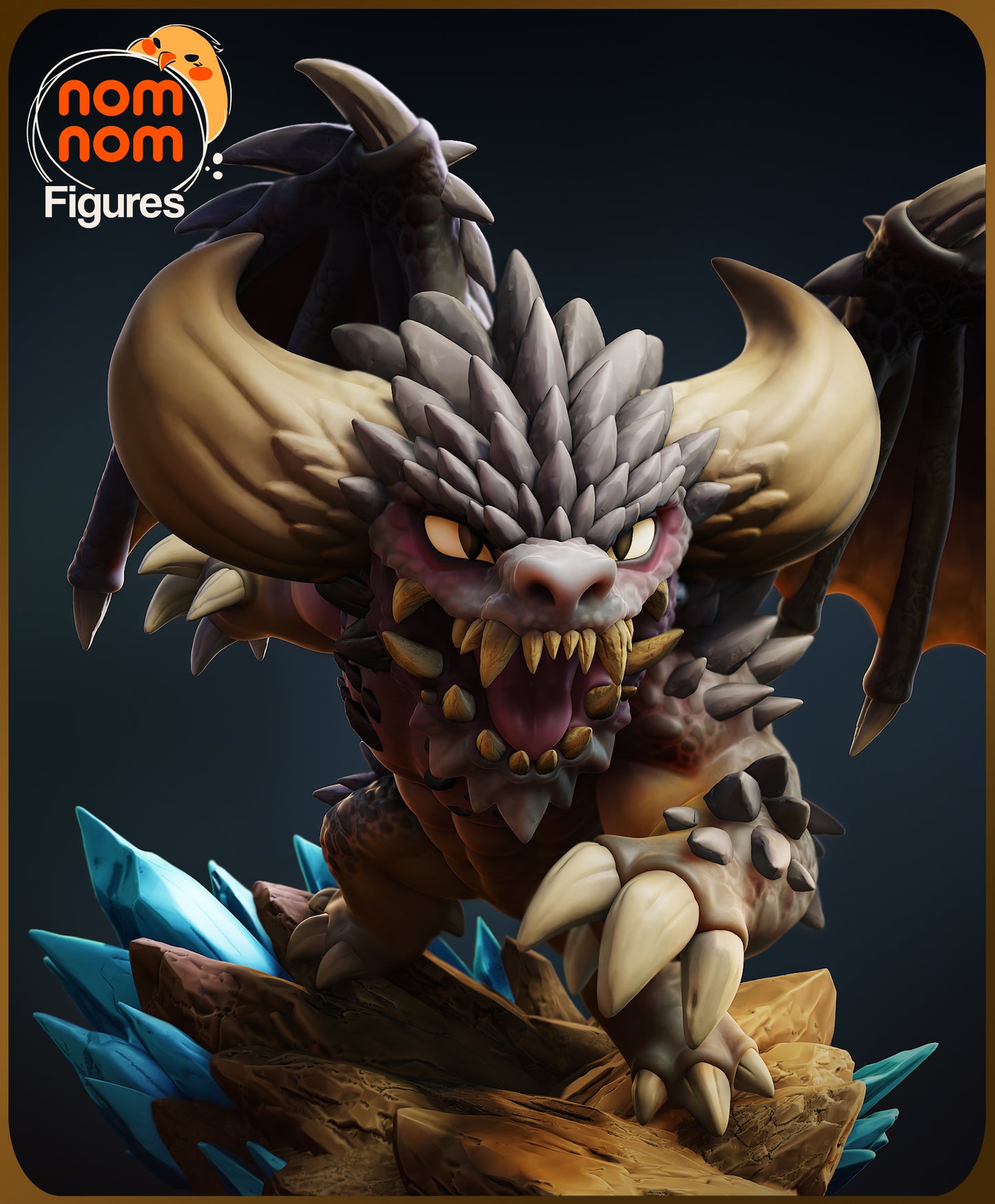Chibi Nergigante - Unassembled and Unpainted Garage Kit - Model Designed by NomNom Figures