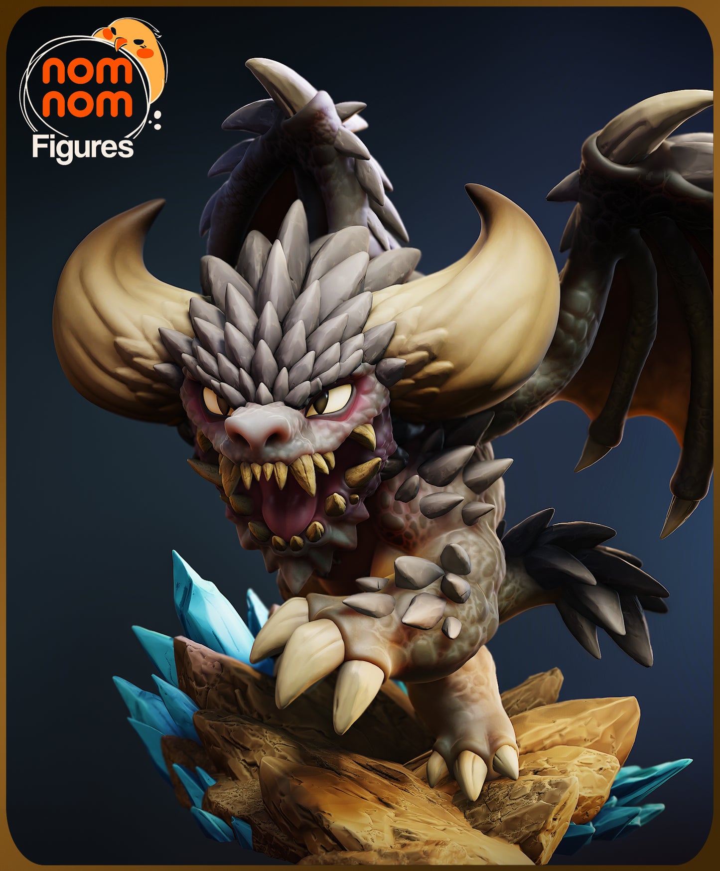 Chibi Nergigante - Unassembled and Unpainted Garage Kit - Model Designed by NomNom Figures