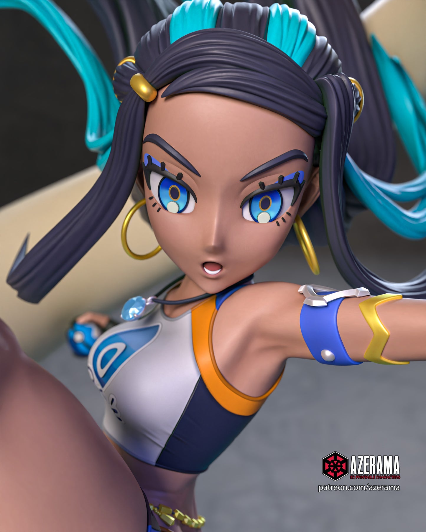 Nessa - Unassembled and Unpainted Garage Kit - Model Designed by Azerama