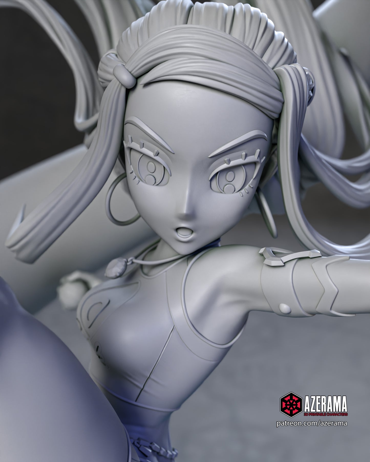 Nessa - Unassembled and Unpainted Garage Kit - Model Designed by Azerama