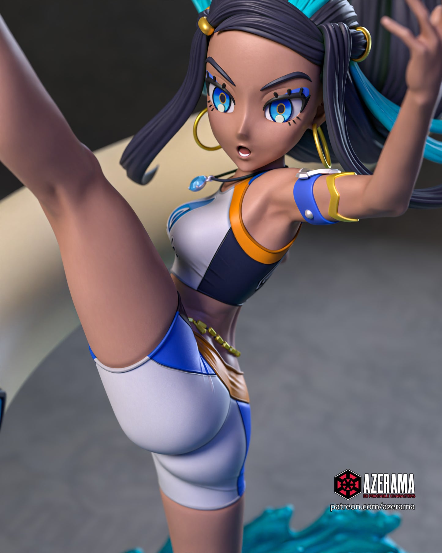 Nessa - Unassembled and Unpainted Garage Kit - Model Designed by Azerama