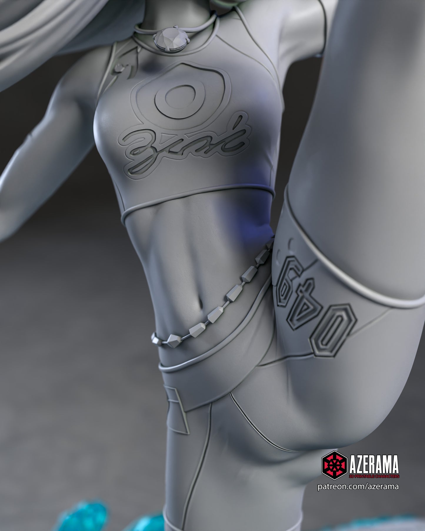 Nessa - Unassembled and Unpainted Garage Kit - Model Designed by Azerama