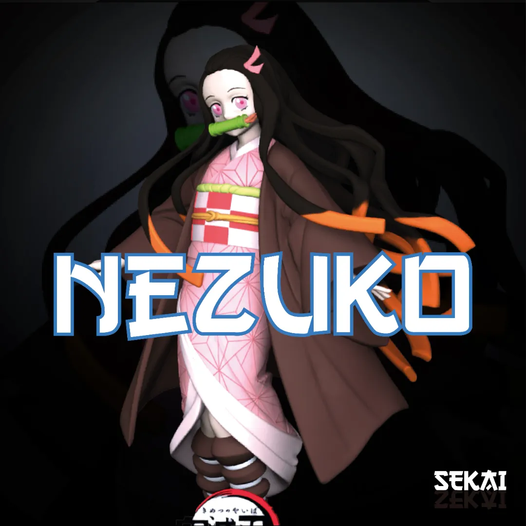 Nezuko - Unassembled and Unpainted Garage Kit - Model Designed by Sekai3D