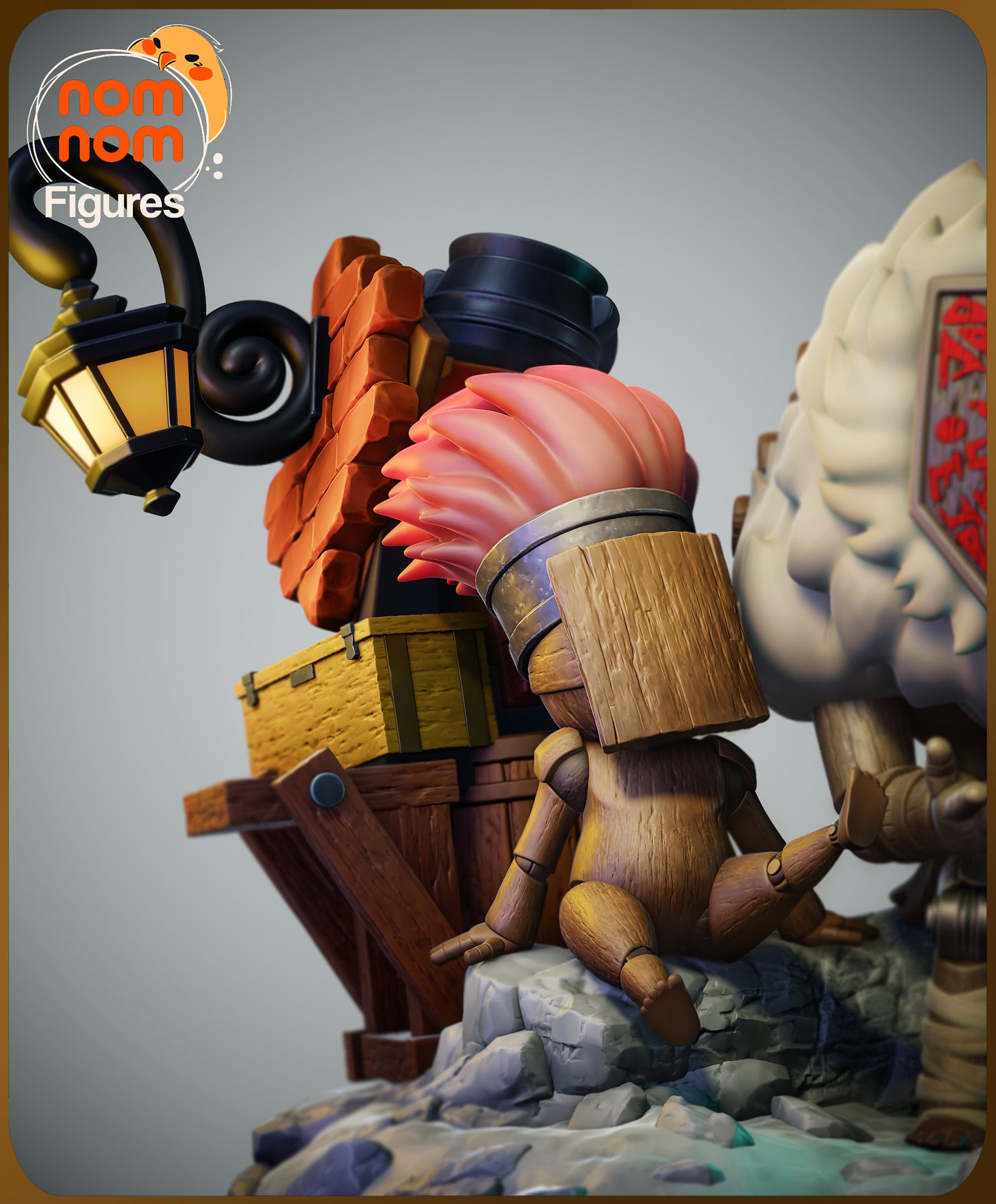 Noco - Unassembled and Unpainted Garage Kit - Model Designed by NomNom Figures