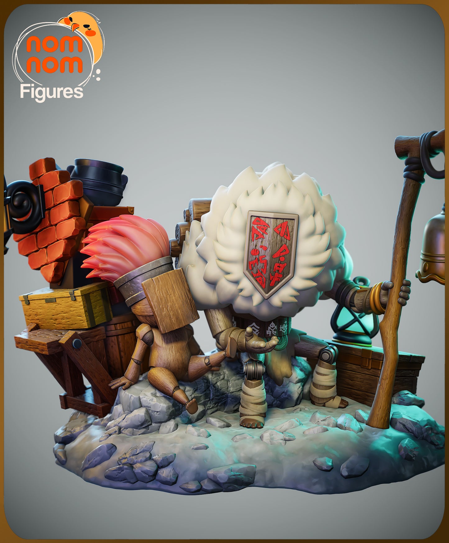 Noco - Unassembled and Unpainted Garage Kit - Model Designed by NomNom Figures