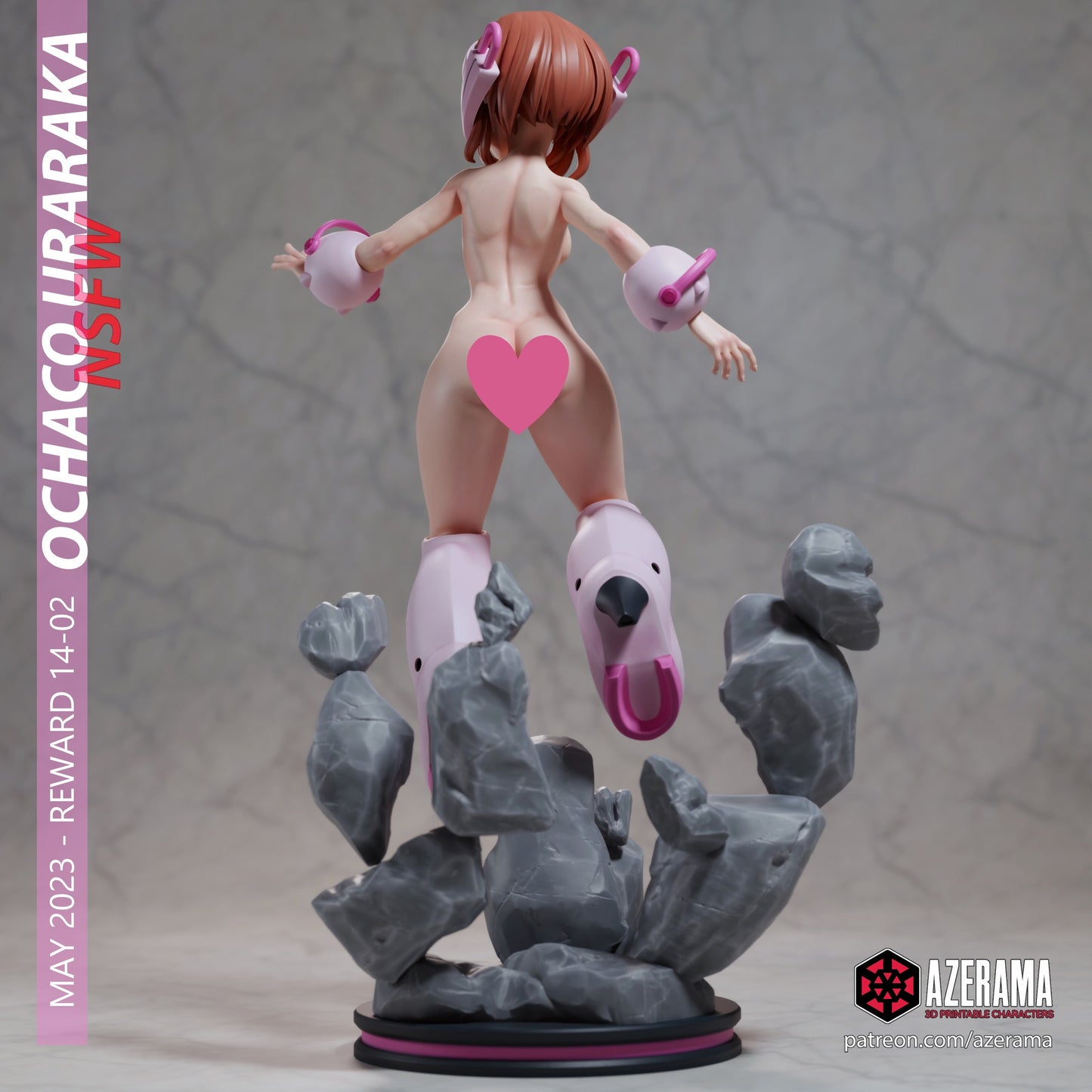 Ochaco NSFW - Unassembled and Unpainted Garage Kit - Model Designed by Azerama