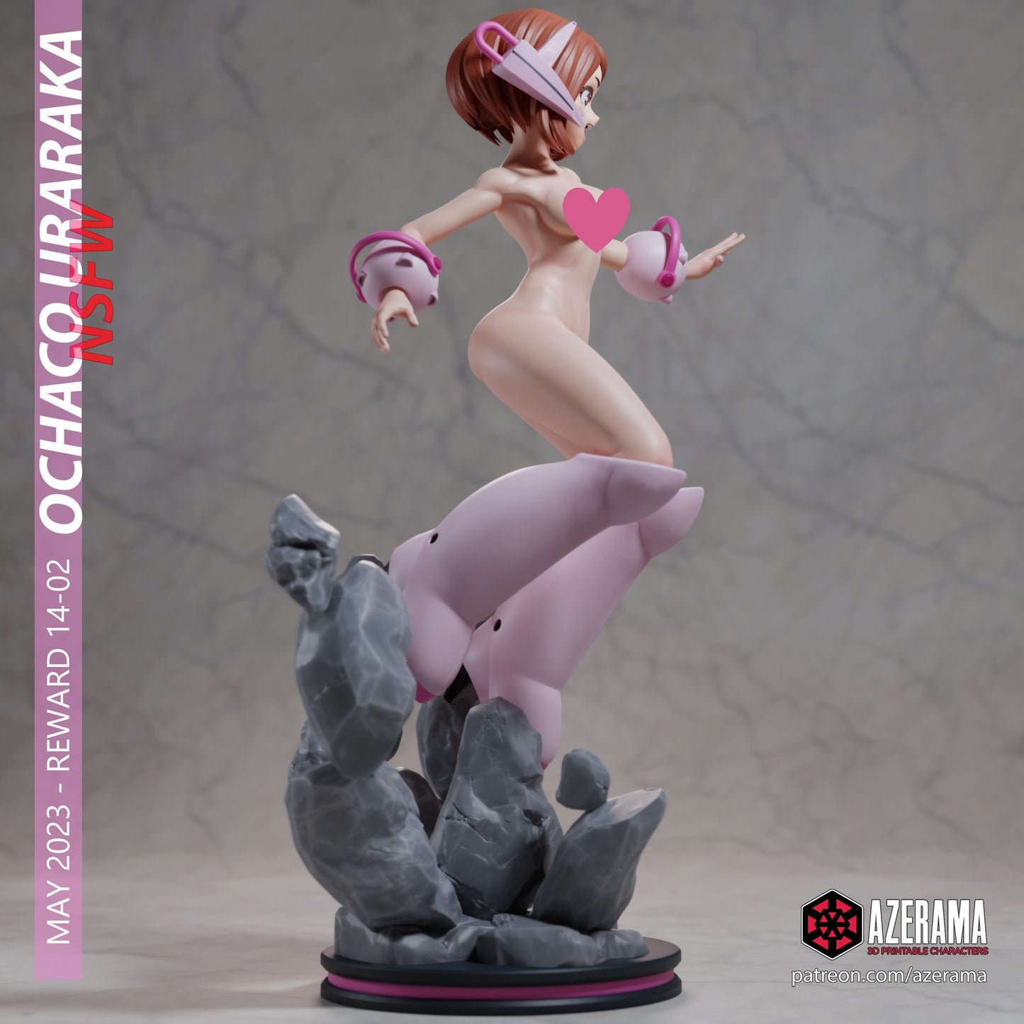 Ochaco NSFW - Unassembled and Unpainted Garage Kit - Model Designed by Azerama