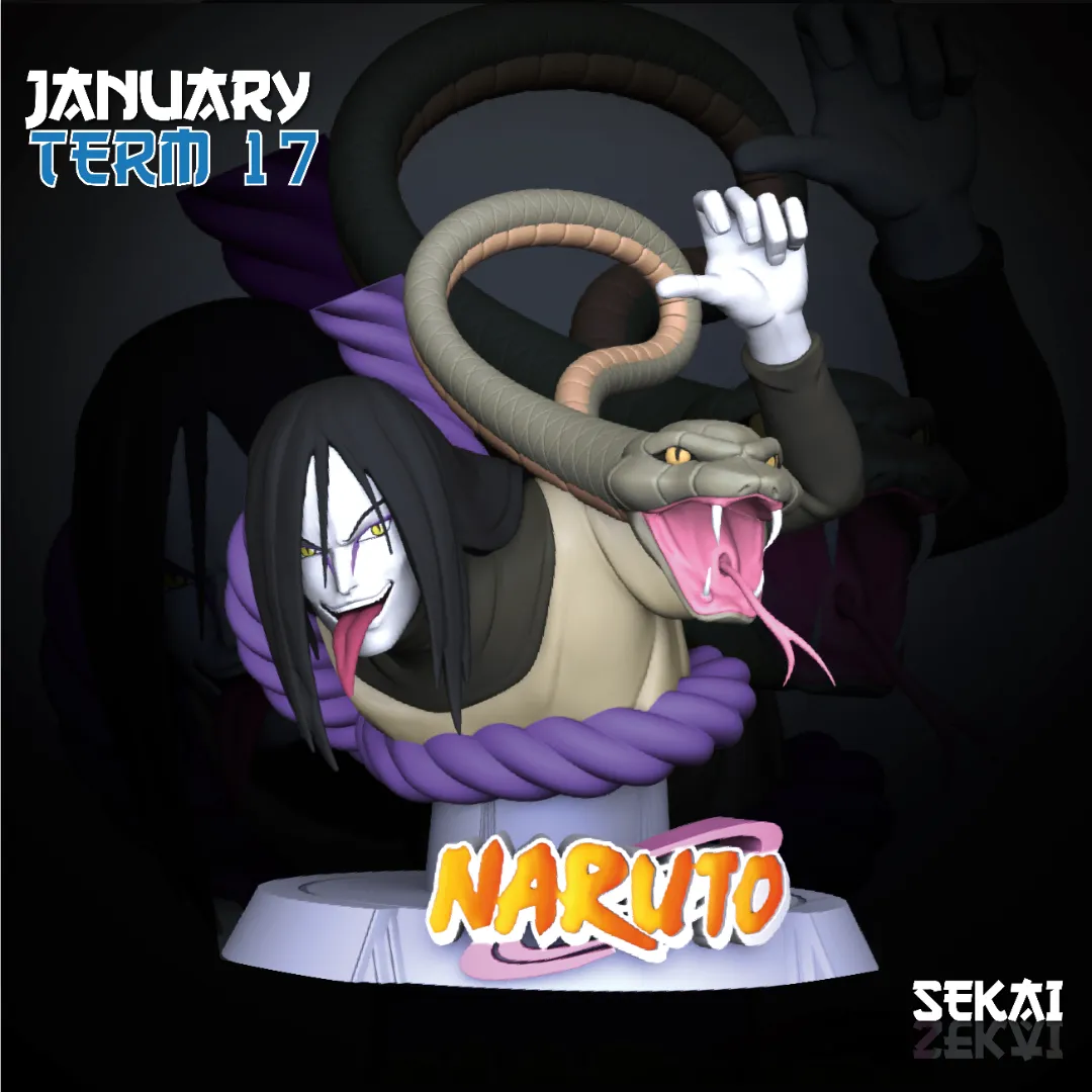 Orochimaru - Unassembled and Unpainted Garage Kit - Model Designed by Sekai3D