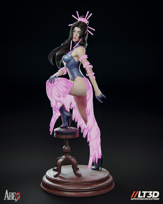 Hellfire Gala Psylocke - Unassembled and Unpainted Garage Kit - Model Designed by Abe3d/LT3D