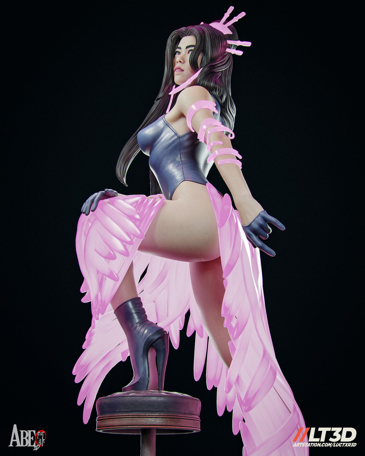 Hellfire Gala Psylocke - Unassembled and Unpainted Garage Kit - Model Designed by Abe3d/LT3D