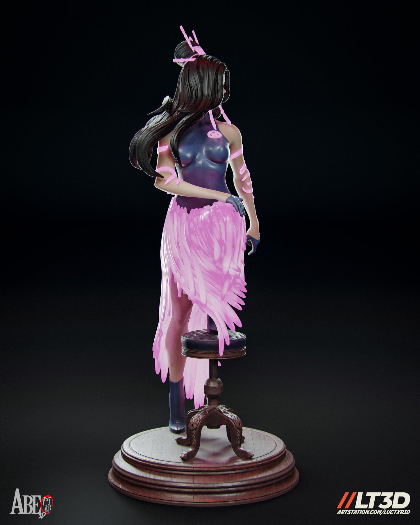Hellfire Gala Psylocke - Unassembled and Unpainted Garage Kit - Model Designed by Abe3d/LT3D