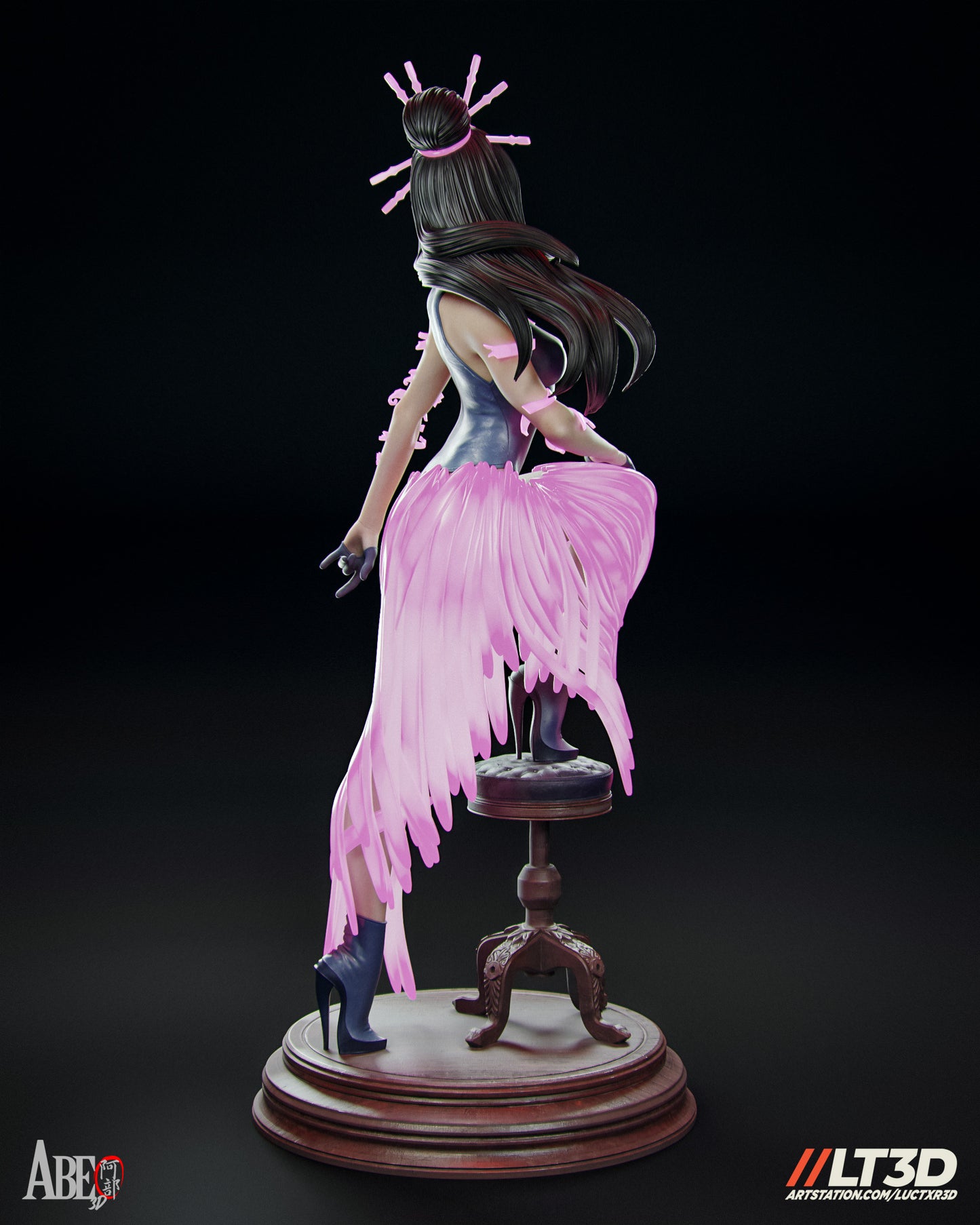 Hellfire Gala Psylocke - Unassembled and Unpainted Garage Kit - Model Designed by Abe3d/LT3D
