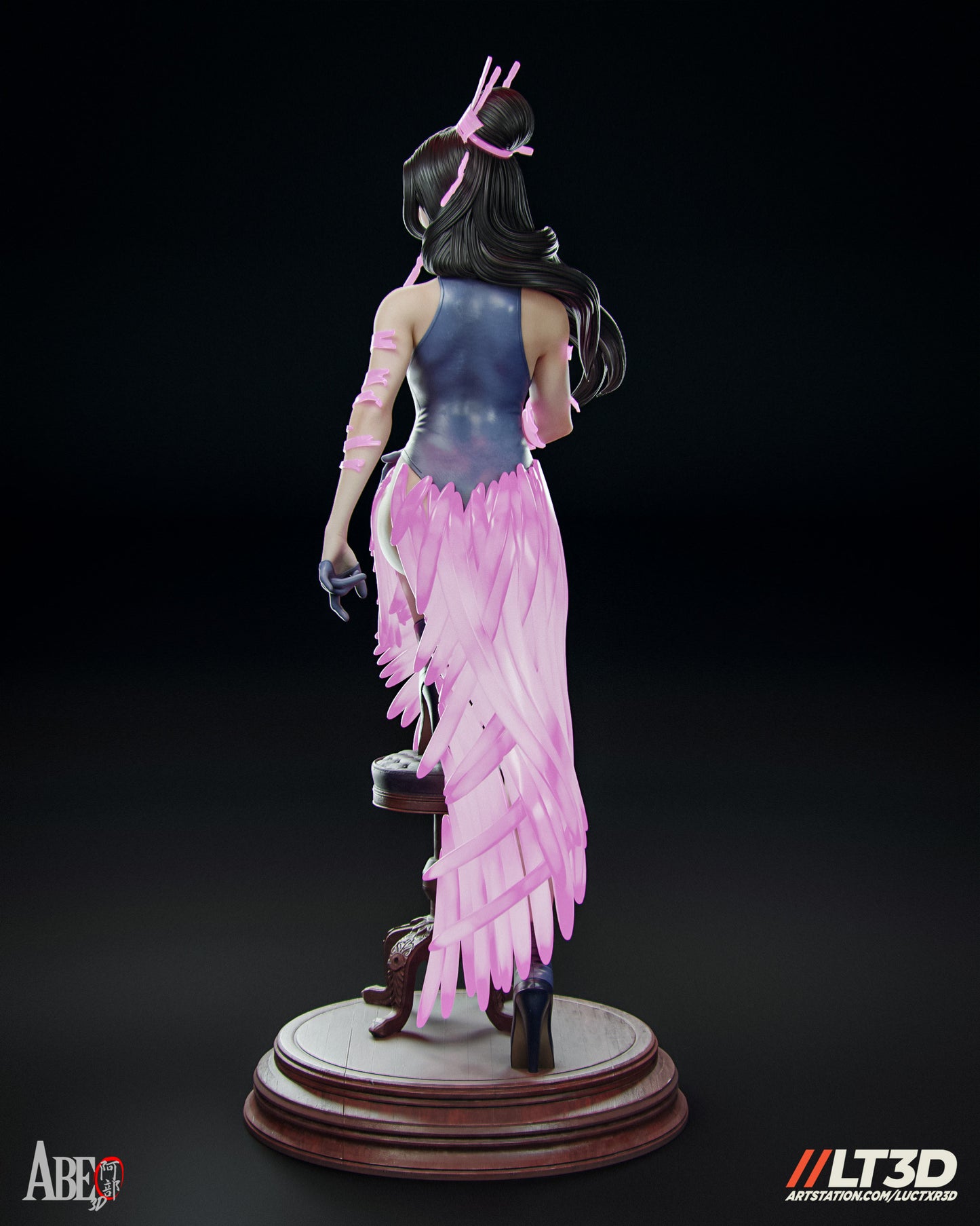 Hellfire Gala Psylocke - Unassembled and Unpainted Garage Kit - Model Designed by Abe3d/LT3D