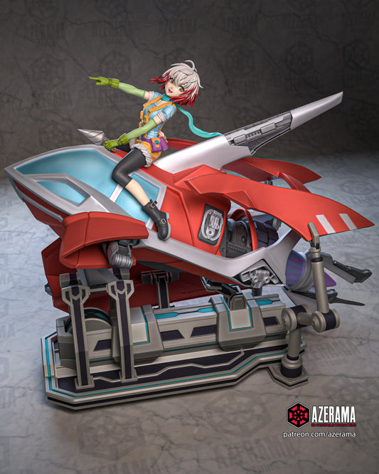 Pascal - Unassembled and Unpainted Garage Kit - Model Designed by Azerama